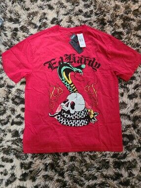 Ed hardy, Male Tshirt Size M. Rhinestones, Graphic Art. Brand New With Tags.